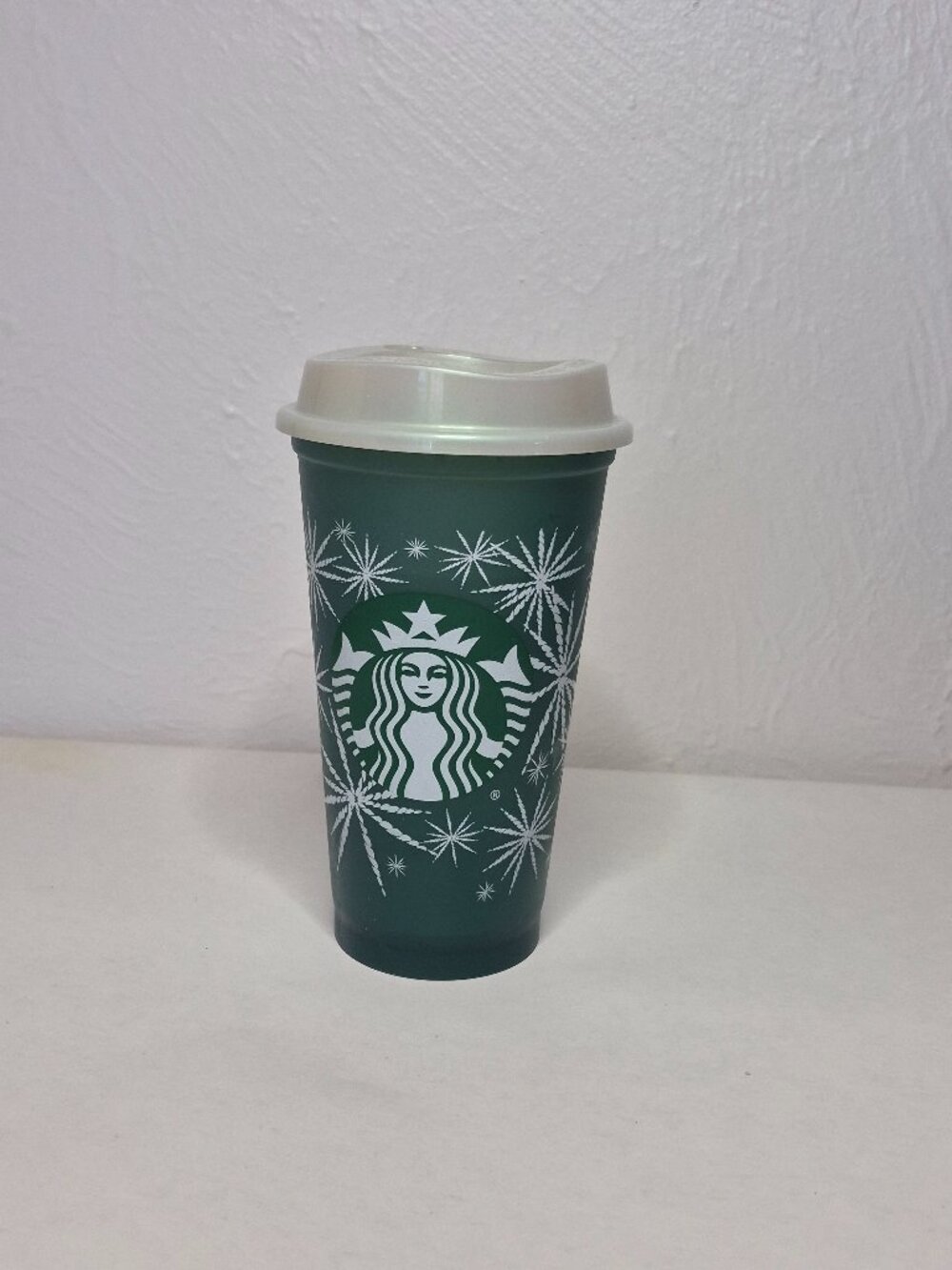 Starbucks 2023 Holiday Snow Stars Color Changing Reusable Hot Cup 16 oz